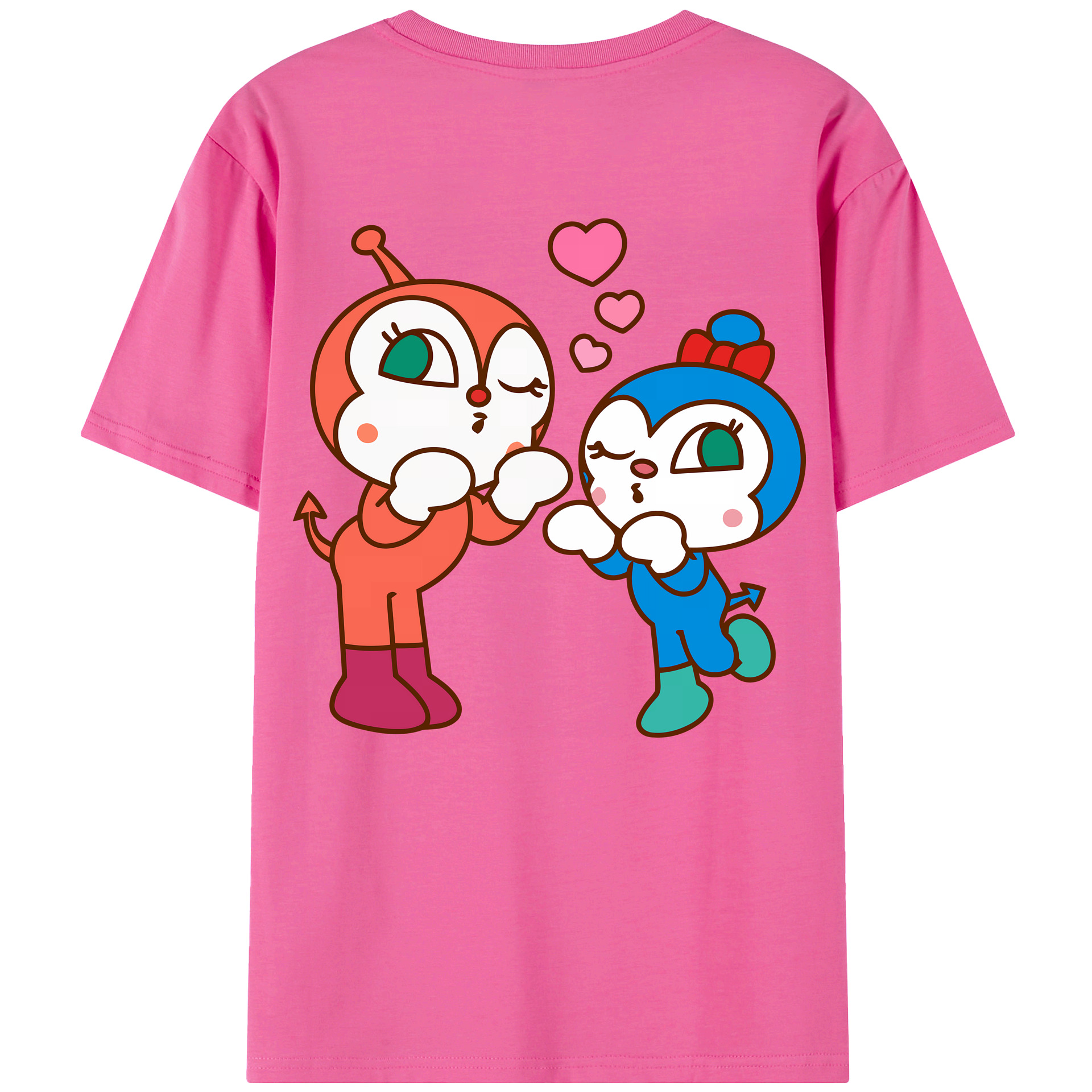 （画像用） アンパンマン Anpanman レディース半袖Tシャツ(バックプリント)